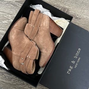 RAG & BONE Harrow suede boots in camel